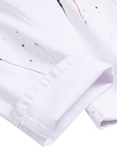 Load image into Gallery viewer, Jeans Stretch Holes Embroidered White Stretch Slim Shape Machine Washable Hand Wash