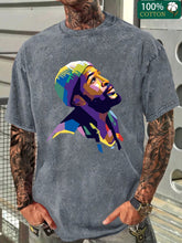 Load image into Gallery viewer, Marvin Gaye Graphic Print Cotton T-shirt Men's Fashion Casual Short Sleeve Crew Neck