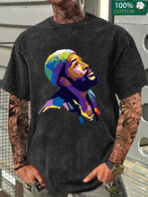 Load image into Gallery viewer, Marvin Gaye Graphic Print Cotton T-shirt Men's Fashion Casual Short Sleeve Crew Neck