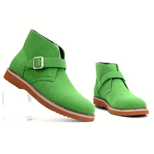 Load image into Gallery viewer, Men's Ankle-High Round Toe, Arch Support & Cushioned Insole, All-Season Outdoor & Casual Boots, Durable Rubber Sole