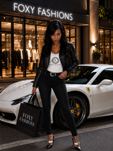 Load image into Gallery viewer, Short Cool Stylish Shiny Reflective Crocodile Print Patent Pu Leather Jacket