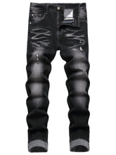 Load image into Gallery viewer, Men's Slim Fit Jeans Stretch Ripped Skinny Jeans For Men, Fashion Straight Leg Comfort Flex Waist Casual