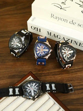 Load image into Gallery viewer, Men's Luxury Rose Golden-Tone Sports Watch , Chronograph-like, Date Display & Quartz Movement - Dress Watch for Casual & Formal Events, Elegant Analog Men's Watch