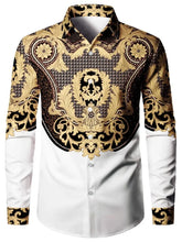 Load image into Gallery viewer, Print shirt for men, long-sleeved cardigan, autumn fashion casual wear, high-quality