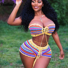 Load image into Gallery viewer, Two Piece Set Summer Tank Top + Short Outfit