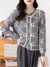 Load image into Gallery viewer, Women's Luxury Pink Knitted Cardigan