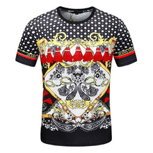 Load image into Gallery viewer, Men's Summer T-shirts 3D Printed Baroque Royal Luxury T Shirt