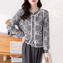 Load image into Gallery viewer, Women's Luxury Pink Knitted Cardigan