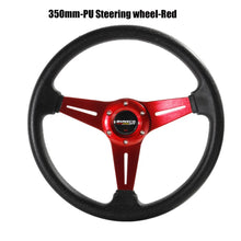 Load image into Gallery viewer, 350mm/14Inch Sport Steering Wheel Aluminium+PU Drift Simulation Racing Game Steering Wheel Universal