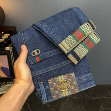 Load image into Gallery viewer, Plush Thick Jeans for Men, Slim Fit, Small Feet, High end Trend, Light Luxury, Fashion, Elastic Warm Pants
