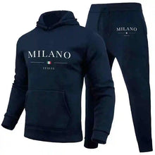 Load image into Gallery viewer, Men's Sports Hoodie Set Luxury Milan Print Sweatshirt Sweatpants