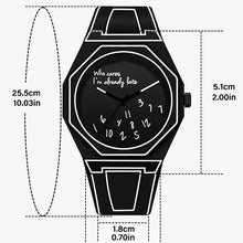 Load image into Gallery viewer, Men's Quartz Octagonal Digital Dial Watch Waterproof Silicone Strap