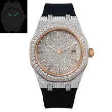 Load image into Gallery viewer, VVS Moissanite Iced Out Men Watch Big Dial Luxury Design Automatic Mechanical Movement Waterproof