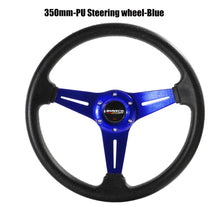 Load image into Gallery viewer, 350mm/14Inch Sport Steering Wheel Aluminium+PU Drift Simulation Racing Game Steering Wheel Universal