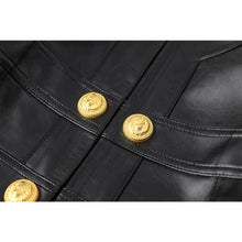 Load image into Gallery viewer, Motor Bike Style Women's Short Open PU Leather Jacket