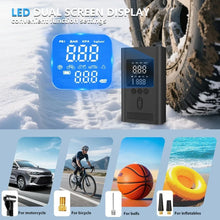 Load image into Gallery viewer, Car Jump Starter with Tire Inflator, 3000A Jump Starter Power Bank with 150PSI Air Pump Auto Air Compressor, LED Light