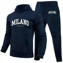 Load image into Gallery viewer, Men's Sports Hoodie Set Luxury Milan Print Sweatshirt Sweatpants