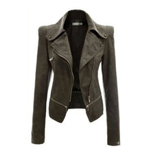 Load image into Gallery viewer, Women's faux Leather Jacket