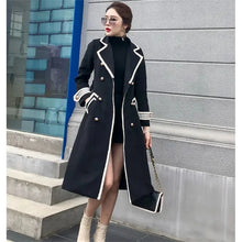 Load image into Gallery viewer, White Over the Knee Wool Coat Women's Mid-Length