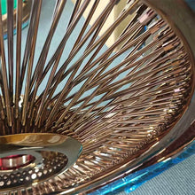 Load image into Gallery viewer, Golden Steel Wire Wheel 17 18 19 20 22 24 26 Inch 5x114.3 5x120 5x127 6x135 6x139.7 Forged Wheels Multi Spoke