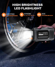 Load image into Gallery viewer, 5-IN-1 Car Jump Starter with Air Pump Peak 5000A Auto Battery Booster 150PSI Air Compressor Portable Power Bank Tire Inflator