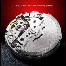 Load image into Gallery viewer, Men's Automatic Watch Tonneau Luxury Mechanical Wristwatch 5Bar Waterproof Skeleton Crystal Spider Dial & Bezel