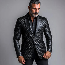 Load image into Gallery viewer, Men's PU Leather Blazer