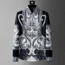 Load image into Gallery viewer, Men Luxury Business Social Dress Shirt Long Sleeved