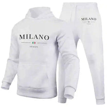 Load image into Gallery viewer, Men's Sports Hoodie Set Luxury Milan Print Sweatshirt Sweatpants