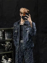 Load image into Gallery viewer, 2 Piece Men's Printed Denim Jackets Sets