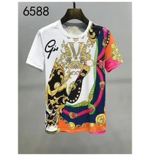 Load image into Gallery viewer, Men's Summer T-shirts 3D Printed Baroque Royal Luxury T Shirt
