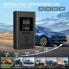 Load image into Gallery viewer, Car Jump Starter with Tire Inflator, 3000A Jump Starter Power Bank with 150PSI Air Pump Auto Air Compressor, LED Light