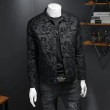 Load image into Gallery viewer, Luxury Flocking Bomber Jacket Men