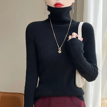Load image into Gallery viewer, Women's Pullover High-Neck Sweater, High-Elasticity, Fashionable And Comfortable Long-Sleeved