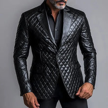 Load image into Gallery viewer, Men's PU Leather Blazer