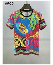 Load image into Gallery viewer, Men's Summer T-shirts 3D Printed Baroque Royal Luxury T Shirt