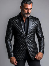 Load image into Gallery viewer, Men's PU Leather Blazer
