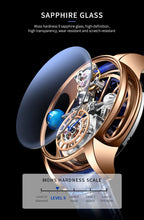 Load image into Gallery viewer, Celestial Men's Watch Transparent Case Design Men's Leather Quartz Watch Time Adjustment Waterproof