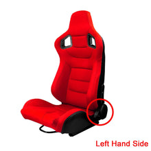 Load image into Gallery viewer, Adjustable Racing Seats 3D PVC Full WRAP Leather Universal Left Right Reclinable Sports Bucket Racing Car Seats Black Yellow Red