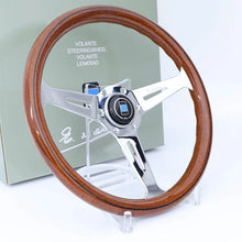 Load image into Gallery viewer, 14inch 350mm Classic Wood Grain Steering Wheel Grade Polished Aircraft Quality Aluminum Car Sports Steering Wheel