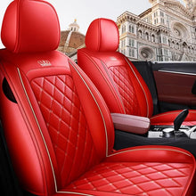 Load image into Gallery viewer, Full set car seat covers, Crown PU leather full surround, comfortable cushion cover fit for most 5 seats cars/SUV/truck/vans