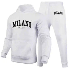 Load image into Gallery viewer, Men's Sports Hoodie Set Luxury Milan Print Sweatshirt Sweatpants
