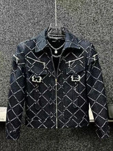 Load image into Gallery viewer, 2 Piece Men's Printed Denim Jackets Sets