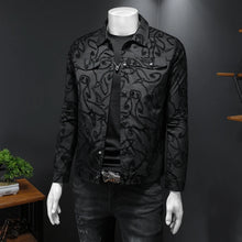 Load image into Gallery viewer, Luxury Flocking Bomber Jacket Men