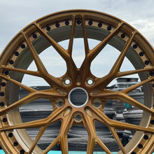 Load image into Gallery viewer, High Quality 19 20 21 22 23 24 Inch 6061-T6 Alloy Car Wheels Custom Brushed Bronze 5x114.3 Forged Monoblock Wheels For BMW M2