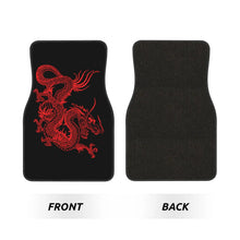Load image into Gallery viewer, Chinese Dragon Red Print Car Floor Mats Non-Slip Carpets Rugs Front & Rear Car Foot Mats Set of 4 Pieces Auto Accessories Decor