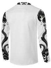 Load image into Gallery viewer, Men's Formal & Casual Long Sleeve Dress Shirt - Button-Up Collar Shirt, Elegant Black/White color, Loose Fit Non-Stretch Blouse for Weddings, Business Meetings, Office, Parties - Machine Washable Formal Attire with Classic Co