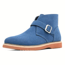 Load image into Gallery viewer, Men's Ankle-High Round Toe, Arch Support & Cushioned Insole, All-Season Outdoor & Casual Boots, Durable Rubber Sole