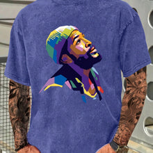 Load image into Gallery viewer, Marvin Gaye Graphic Print Cotton T-shirt Men's Fashion Casual Short Sleeve Crew Neck