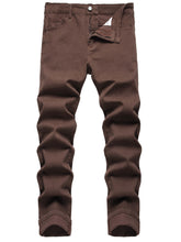 Load image into Gallery viewer, Men's Casual Slim Fit Stretch Jeans